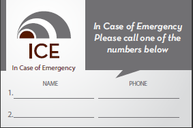 In Case of Emergency (ICE) Card